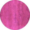 thumbnail image 1 of Ahgly Company Indoor Round Oriental Pink Industrial Area Rugs, 8' Round, 1 of 4