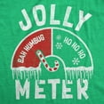 thumbnail image 2 of Mens Funny T Shirts Jolly Meter Sarcastic Christmas Graphic Novelty Tee For Men Graphic Tees, 2 of 9