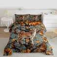 thumbnail image 2 of Feelyou Wildlife Reindeer Twin Comforter Sets, Rustic Farmhouse Bedding Set, 2-Piece, 2 of 8