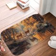 thumbnail image 5 of 1pc Two Deer in Autumn Forest Absorbent Non-Slip Bathroom Thickened Flannel Rug Decor,Soft,Quick Drying,Suitable For Indoor/outdoor Use,Bathrooms,Bedrooms,Kitchens,Terrace,Laundry Rooms,16"x24", 5 of 9