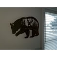 thumbnail image 4 of Peterson Artwares PH1702 Bear and Stag Metal Wall Art, Rust, 4 of 6