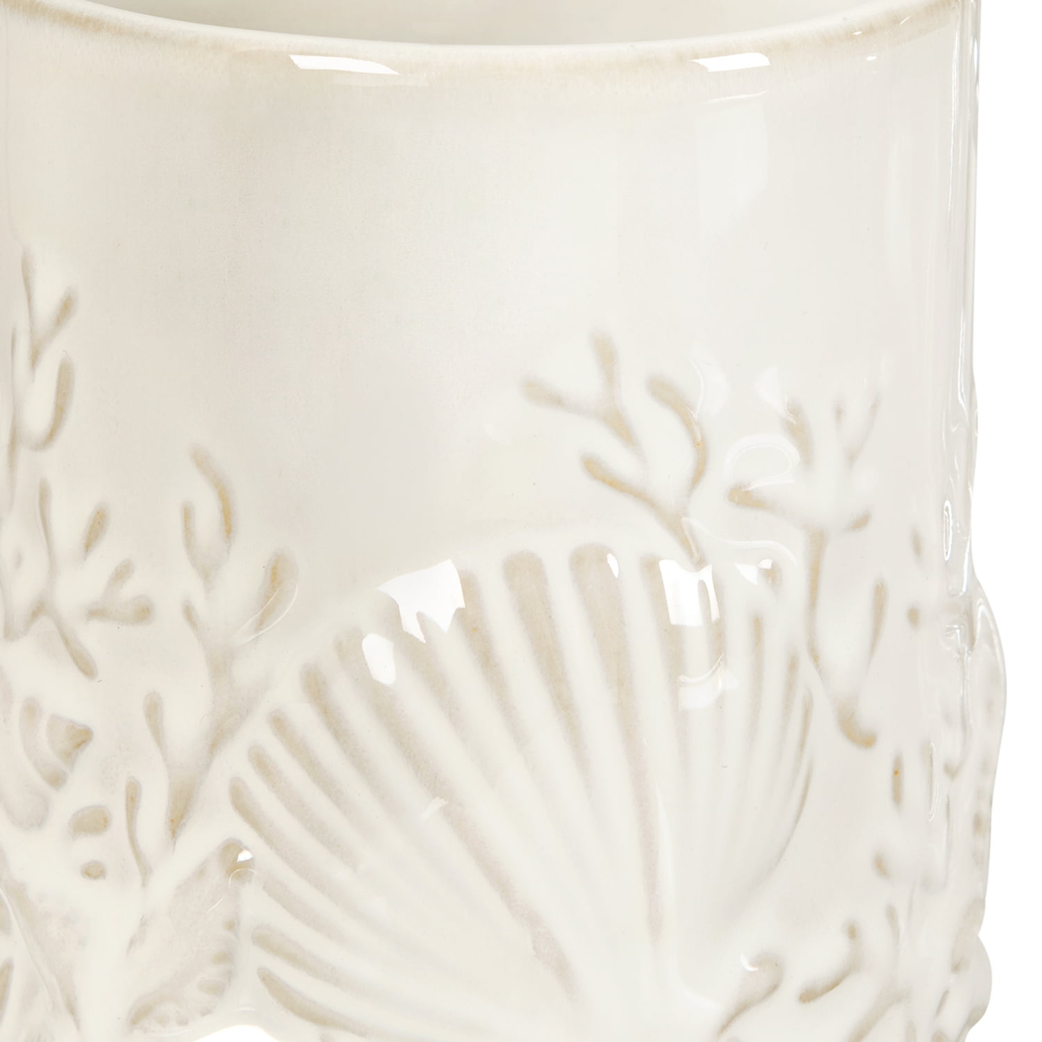 Mainstays Shell 2-piece Ceramic Bath Accessory Set