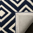 thumbnail image 4 of SAFAVIEH Chatham Eric Geometric Wool Area Rug, Dark Blue/Ivory, 2' x 3', 4 of 8