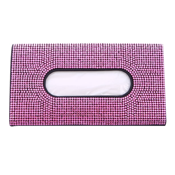 Caja de Pañuelos Parasol de Coche onlyliua Incrustaciones de Diamantes