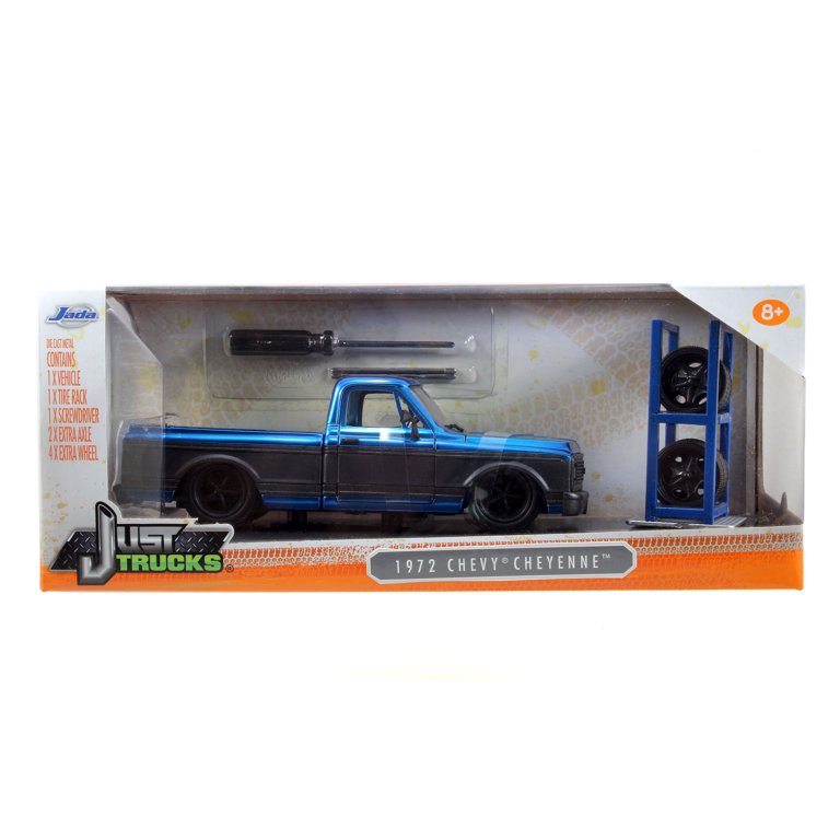 ミニカー 1:24 JUST TRUCKS 1972 Chevy Cheyenne JADA JUST TRUCKS 1972 CHEVY CHEYENNE PICKUP TRUCK BLUE 1:24