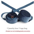 thumbnail image 3 of Anillo redondo Caja de portador Bowknot COMPLETO COMPROMISO PENDIENTE PENDIENTES PUESTIONES Pulseras Organizador Joyería Guiño Accesorios Accesorios Azul Caja colgante Advancent AP004488-08, 3 of 7