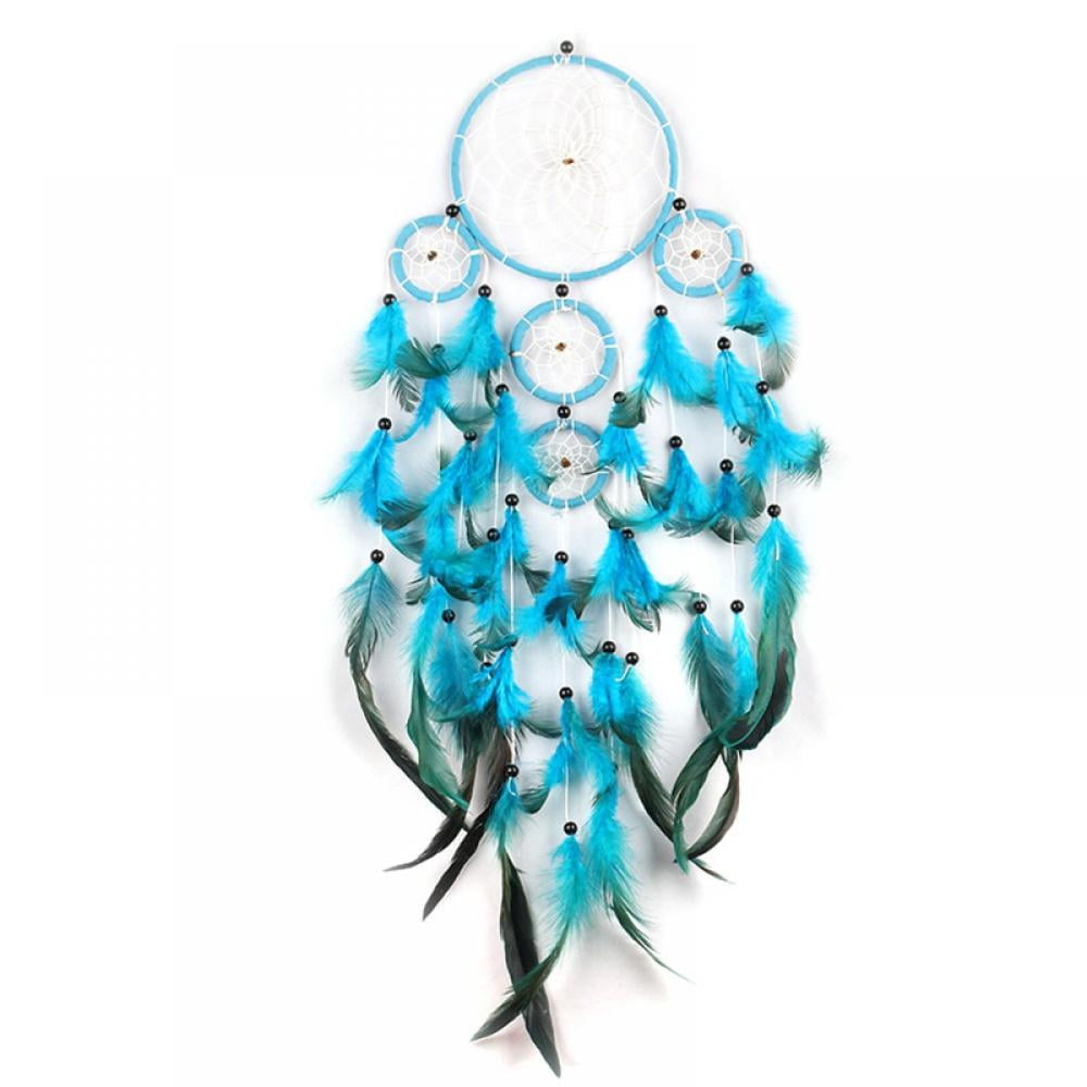 Dream Catcher Handmade Turquoise Dream Catchers with Feathers Large Wall Hanging