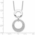 thumbnail image 2 of Sterling Silver Rhodium-Plated Cz Intertwined Circles With 2 In Ext. Necklace Made China -Jewelry By Sweet Pea, 2 of 6