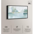 thumbnail image 2 of Mirrored Aqua Dream I Canvas Coastal Abstracts by Art Remedy, Black Frame, 54" x 36", 2 of 7