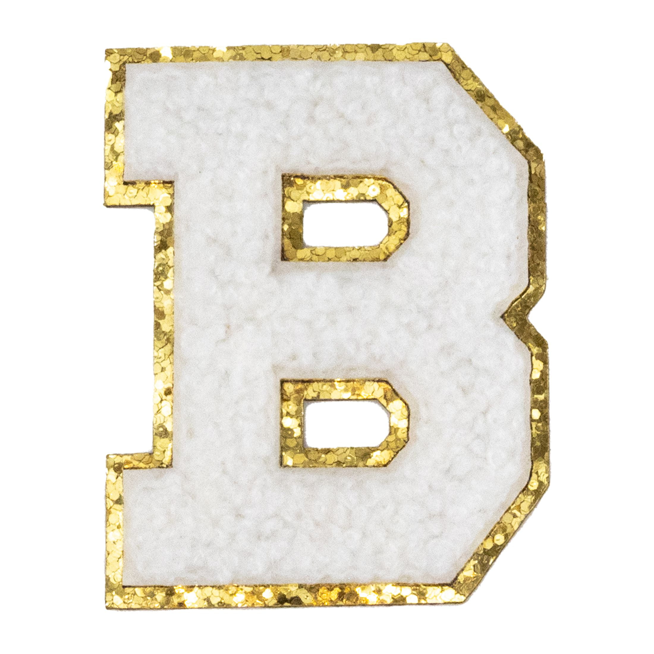 (6 pack) Hello Hobby Chenille B White Patch
