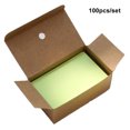 thumbnail image 4 of Methold Tarjetas de mensajes de papel Kraft respetuosas con el medio ambiente, tarjetas Flash en blanco, tarjetas de visita DIY, 100 piezas cartulina Verde, 4 of 6