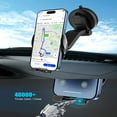 thumbnail image 5 of delpattern Wireless Car Charger 15W Fast Wireless Charger for Car Auto Clamping, Fit for iPhone 15 14 13 12 11 Pro Max Xs, Samsung Galaxy S23 Ultra S22 S21 S20 S10 S9 Note 9, 5 of 9