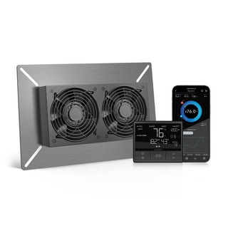 AC Infinity Airblaze T14 Fireplace Blower Fan 14 with Temperature and  Humidity Controller - My Tankless Water Heater Store
