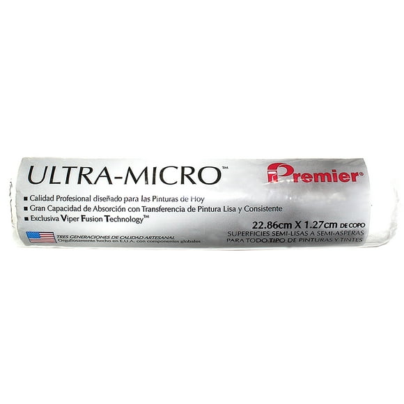 Premier 9" x 1/2" Nap Ultra-Micro Roller Cover, 9UM50