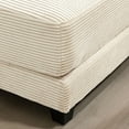 thumbnail image 7 of LOYALICE Ottoman, Oversized Corduroy Ottoman for Sectional Sofa Couch, Beige, 7 of 7