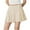 Beige, variant on Kaemgyyd Women Ruffle Mini Skirt Summer Trendy Smocked High Waist Mini Skirt Flowy Boho Short Skirts with Inner