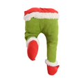 thumbnail image 2 of Christmas Santa Artificial Leg Pendent Doll Home Door  Tree Party Prop Decor Green Red One Size, 2 of 7