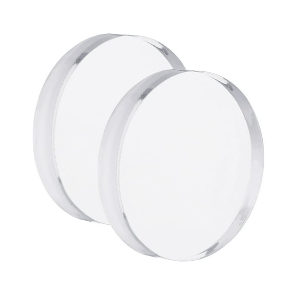 Uxcell Acrylic Stamp Block, 2 Pack Clear Stamping Block Mounting Blocks Set Round