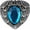 December - Turquoise, variant on Cremation Necklace Urn Pendant Memorial Jewelry Angel Birthstone Heart Ashes Container with Free Funnel Kit and Velvet Jewelry Box [August]