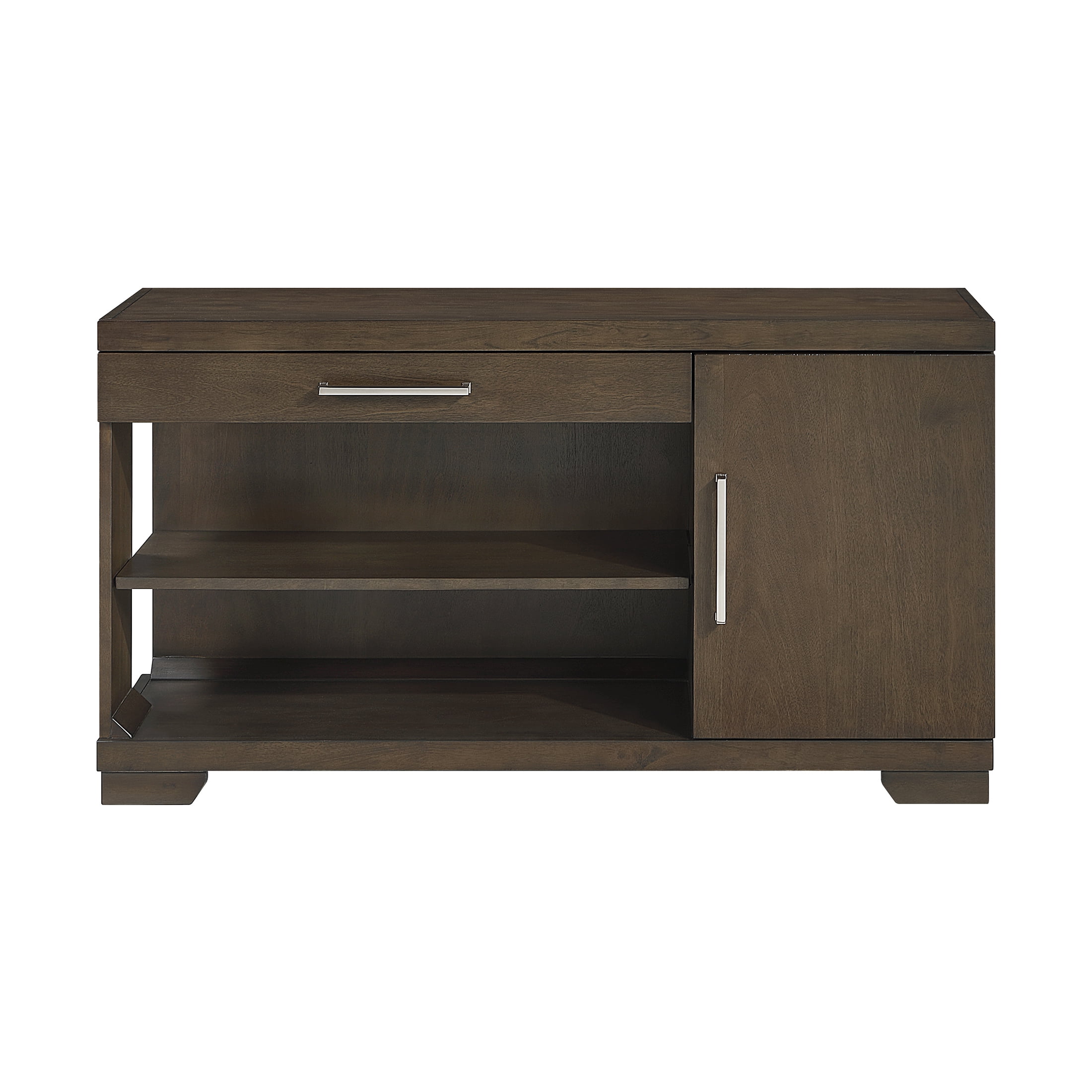 OakvillePark Alton Wood Sofa Table with 1 Drawer and Storage Cabinet, Espresso