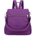 thumbnail image 1 of LHSHIDU Women Shoulder Backpack Multi-Pocket Nylon Purse Large Capacity Waterproof Casual Daypack, 1 of 7