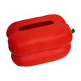 thumbnail image 2 of Organizador de caja de pañuelos personalizado | Vinilo PVC con forma de pimiento rojo | Almacenamiento moderno decorativo | Soporte multiusos impermeable | 24x13x12cm | Decoración de coches para, 2 of 6