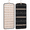 Black, variant on Double Sided Hanging Jewelry Organizer with 39 Clear Pockets, Necklace Holder with Hooks, Earring Ring Bracelet Storage Bag, Foldable Jewelry Display Hanger for Closet Wall Door Travel, Light purple