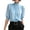 Sky Blue, variant on Womens Blouses Casual Tops Mock Neck Puff Sleeve Shirts Business Work Summer Outfits Lightweight Soft Daily Wear Fashion Tops by Yigetop Black L