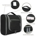 thumbnail image 2 of Narwey Hanging Toiletry Makeup Bag for Women Travel Organizer Toiletries Kit Men for Cosmetics Essentials Accessories, Large, Black, 2 of 5