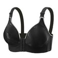 thumbnail image 1 of Tranfacy Front Closure Bras for Women,Everyday Bras,Front Closure Wireless Bra Solid Color Push Up Support Seamless Lightly Lined Bra, 1 of 2