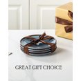 thumbnail image 6 of Ceramic Dessert Plates Set of 4 - 8.25 Inch Round Stoneware Dinnerware for Kitchen, Dishwasher & Microwave Safe (Blue), 6 of 6