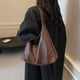 thumbnail image 5 of Bolso Mano Hobo Holgado para Mujer Axila Sólido Cuero PU Con Múltiples Bolsillos, 5 of 9