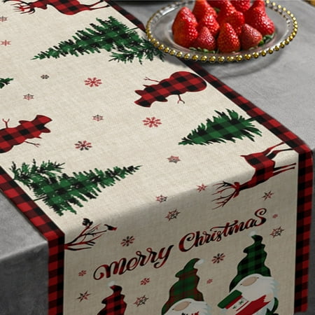 

Decorations holiday decorations festivals holiday products Christmas Home Decoration Supplies Knitted Fabric Table Runner Creative Christmas Tablecloth
