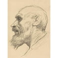 thumbnail image 3 of Alphonse Legros 11x14 Black Modern Framed Museum Art Print Titled - Head of an Old Man, 3 of 5