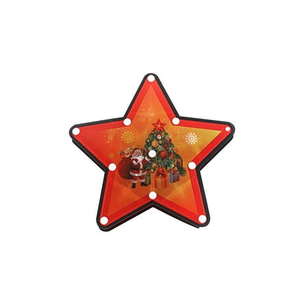 

iMESTOU Christmas Decoration Supplies Muti-color Under 10 Led Christmas Decoration String Lights Window Suction Cup Lights Modeling Scene Layout Lights