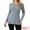 Grey, variant on DARING DIVA Long Sleeve Crewneck Pleated Peplum Pullover Sweater S Brown