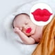 thumbnail image 3 of Labios Chupetes para bebés Chupete de silicona ño recién nacido de limpiar ños Vigor rojo Zulema chupete de silicona, 3 of 8
