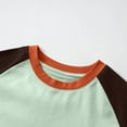 thumbnail image 6 of Viluyesy Girls Boys T-Shirt, Short Sleeve Crew Neck Cotton Color Block Summer Casual Raglan Tee Green 12T, 6 of 7