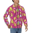 thumbnail image 4 of Zip Up Hoodies for Men - Pink Green Avocado Long Sleeve Comfrt Men'S Fashion Hoodies & Sweatshirts, Jackets for Men Hoodies Pullover Clothing Clothes with Pouch, 4 of 5
