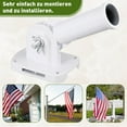 thumbnail image 2 of Ruiboury Flag Pole Holder Bracket Multi Angle Adjustment Wide Scope Of Application White, 2 of 6