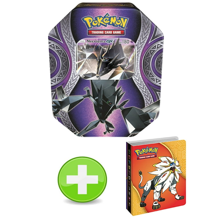 Pokemon Mysterious Power Tin - Necrozma GX with Sun & Moon Set Mini Binder  Solgaleo Lunala 