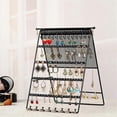 thumbnail image 2 of New Black Vertical Folding Jewelry Display Stand Foldable Earrings Necklaces Rings Jewelry Stand, 2 of 5