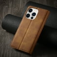 thumbnail image 5 of Mantto Case for iPhone 11 Pro Max, Premium Leather RFID Blocking Credit Card Slots Wallet Retro Folio Case Magnetic Clasp Flip Kickstand Shockproof Full Protection Phone Cover, Brown, 5 of 8