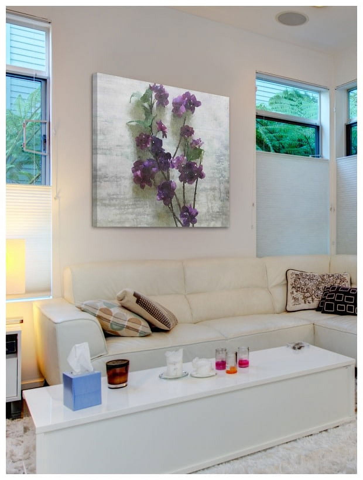 Marmont Hill - "Purple Garden 2" by Irena Orlov Painting Print on Wrapped Canvas
