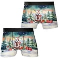 thumbnail image 3 of Merry Christmas Santa Reindeer Antlers Havanese Sleigh Xmas Winter Holiday All Over Print Boxer Briefs Underwear for Men Dad Havanese Dog Lover Gifts Idea - 00023, 3 of 6