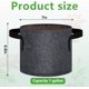 thumbnail image 4 of Paquete de 12 macetas para plantas acuáticas, macetas reutilizables de tela, bolsas de cultivo con asas transpirables, 4 of 4