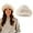 Beige, variant on Women's Winter Faux Fur Bucket Hat, 2026 New Warm Faux Mink Plush Hat Fluffy Fisherman Fuzzy Bucket Hat