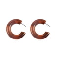 thumbnail image 2 of Estilo Tridimensional Tipo C Pendientes Distintivos Pendientes Acrílicos Color Caramelo para Mujer Pendientes Elegantes Pendientes Elegantes, 2 of 5