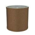 thumbnail image 2 of Aspen Creative 31233 Transitional Drum (Cylinder) Shape Spider Construction Lamp Shade in Brown, 8" wide (8" x 8" x 8"), 2 of 5