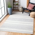 thumbnail image 2 of SAFAVIEH Striped Kilim Fergal Striped Area Rug, Silver/Ivory, 6' x 9', 2 of 7